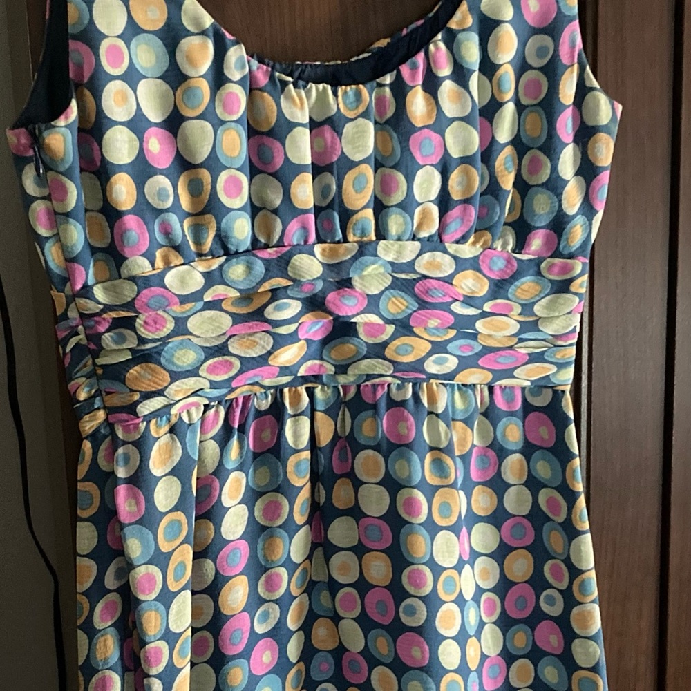Blue chiffon party dress